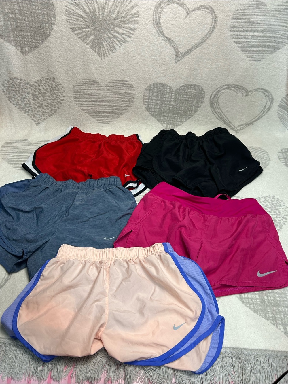 Lot of 5 Nike running shorts Sz S